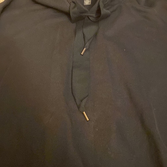 Aerie // Dark Blue Hoodie with Zippered Side Detail - Picture 4 of 5